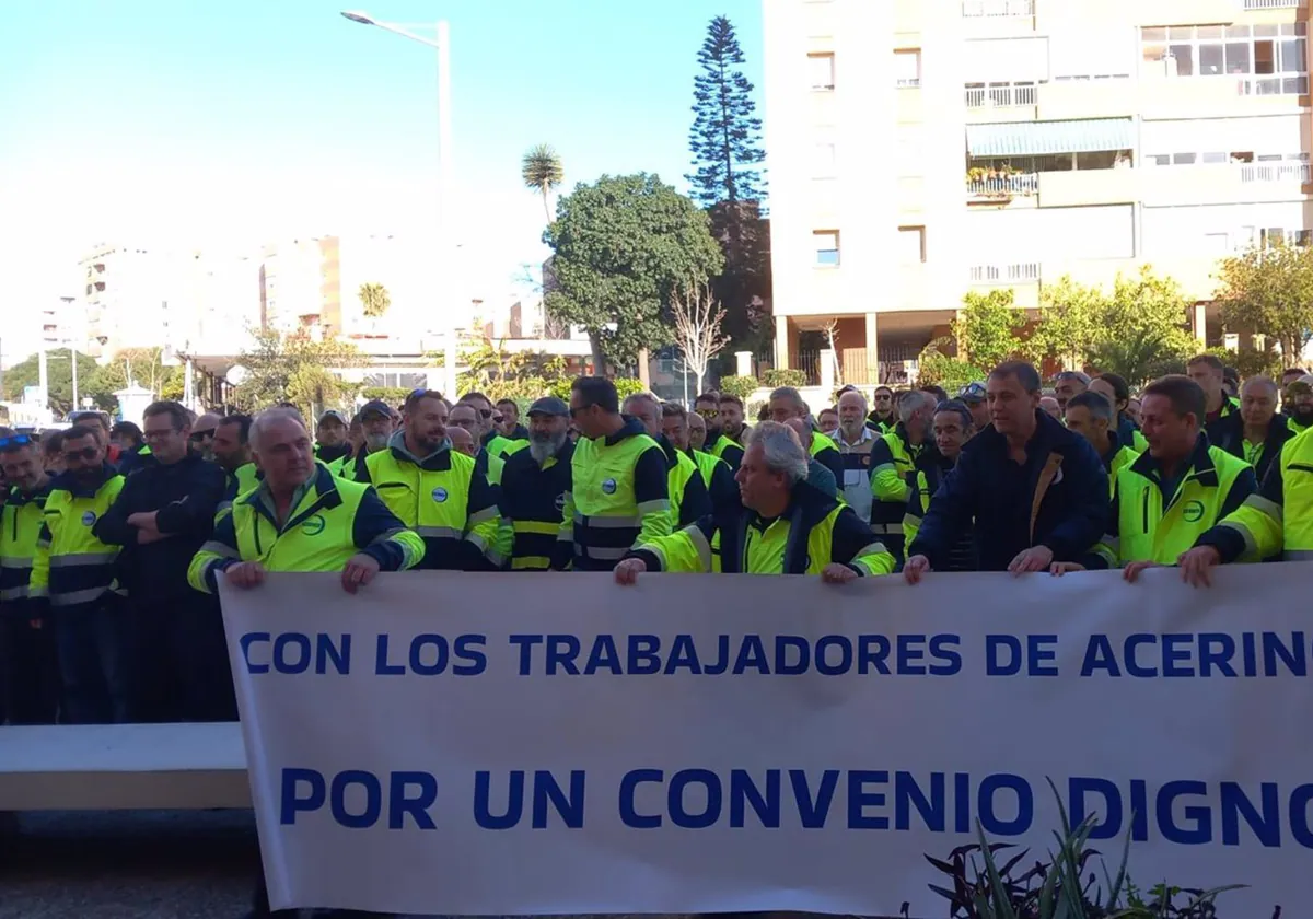 Los trabajadores de Acerinox llevan en huelga desde el 5 de febrero