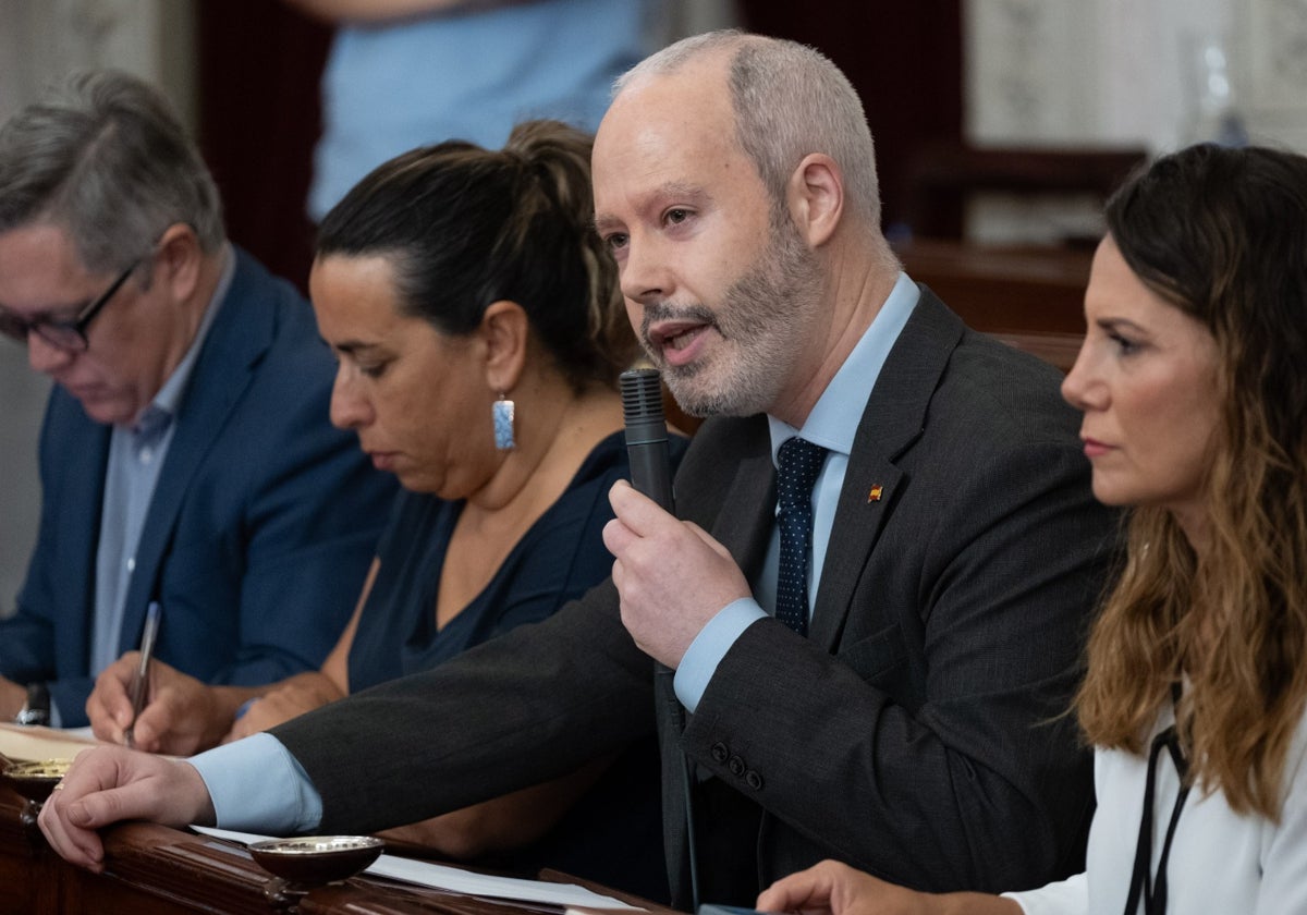 José Ramón Ortega, durante un Pleno