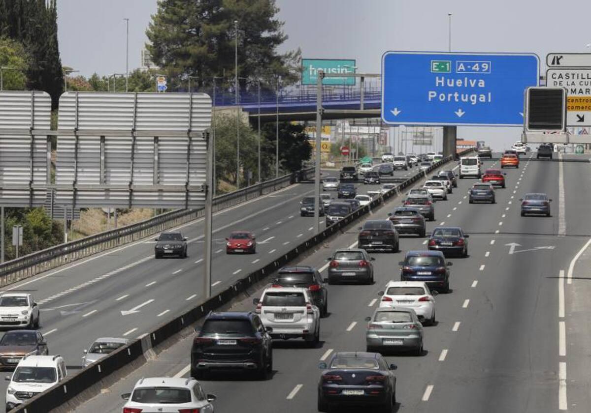 Sobre estas líneas una imagen de la salida por la A-49