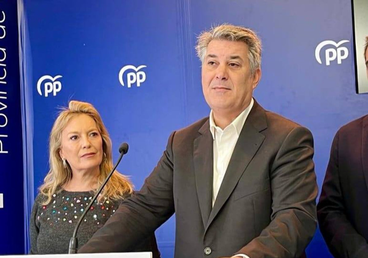 Macarena Lorente e Ignacio Romaní, dos de los diputados nacionales del PP por la provincia de Cádiz.