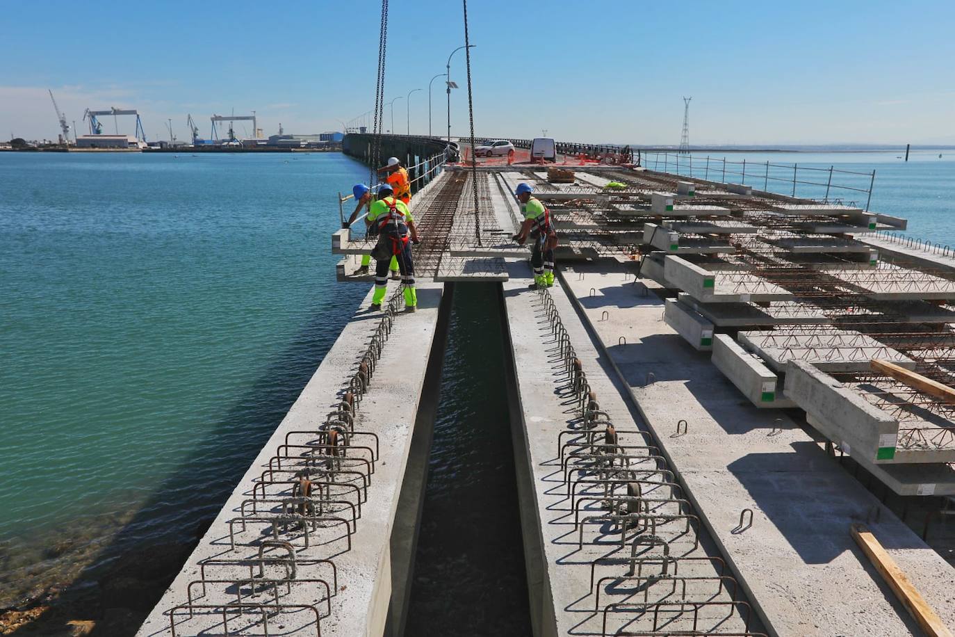 Evolución de la obra del puente Carranza