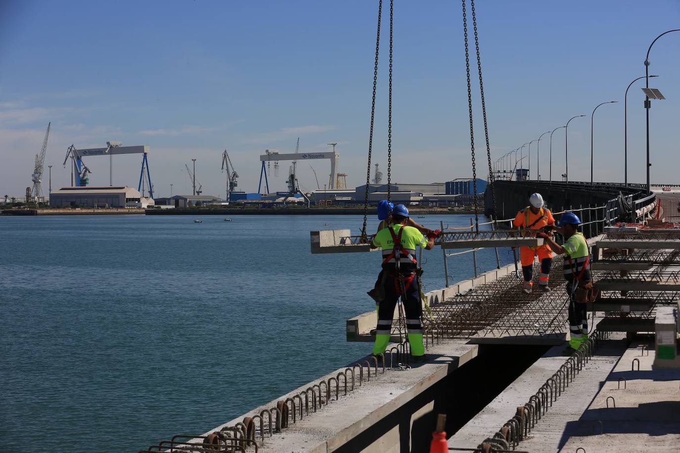 La evolución del Puente Carranza de Cádiz tras las obras, en fotos