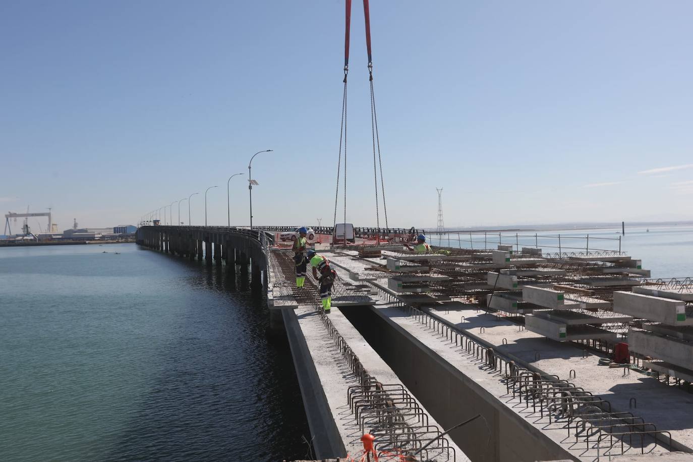 La evolución del Puente Carranza de Cádiz tras las obras, en fotos