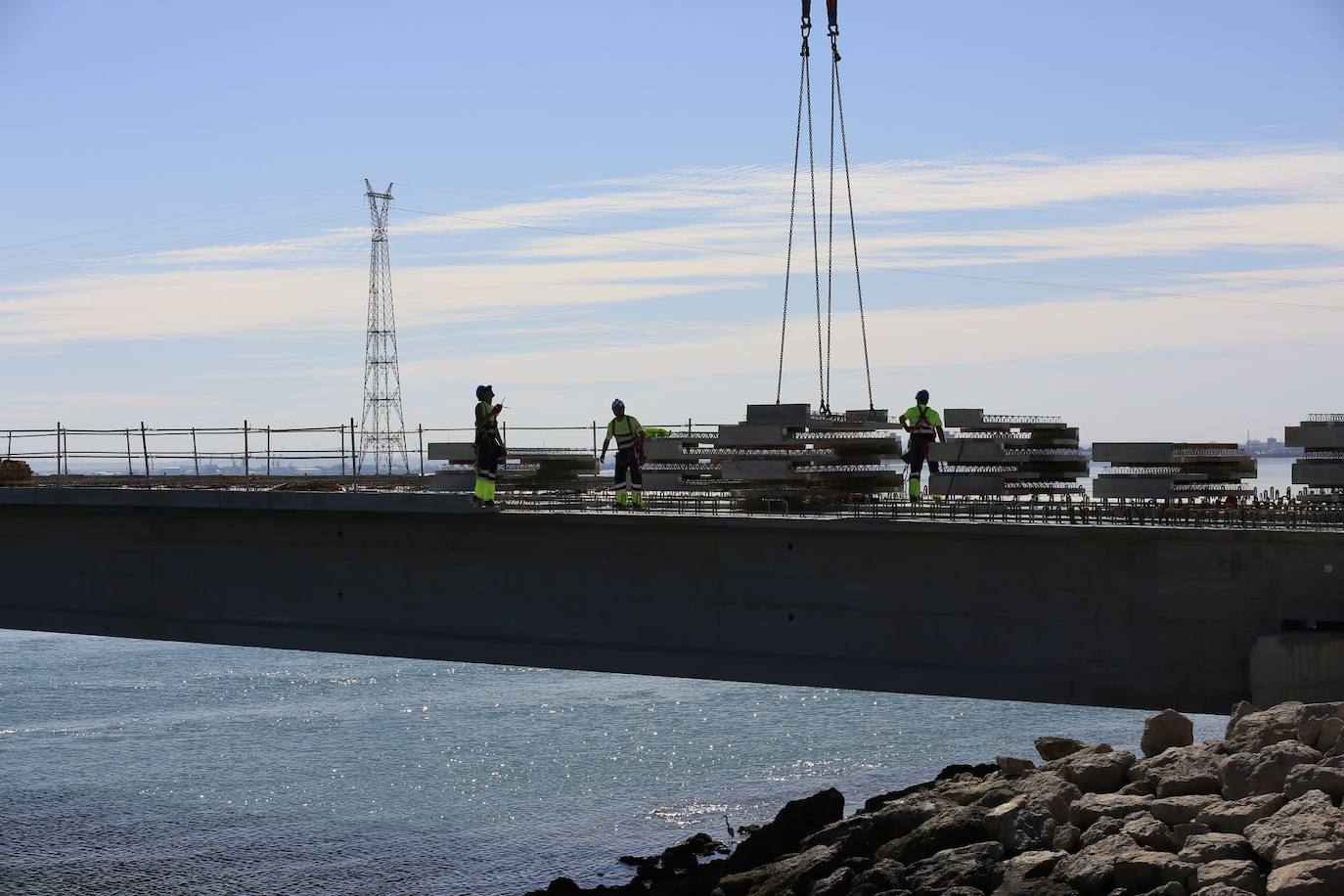 La evolución del Puente Carranza de Cádiz tras las obras, en fotos