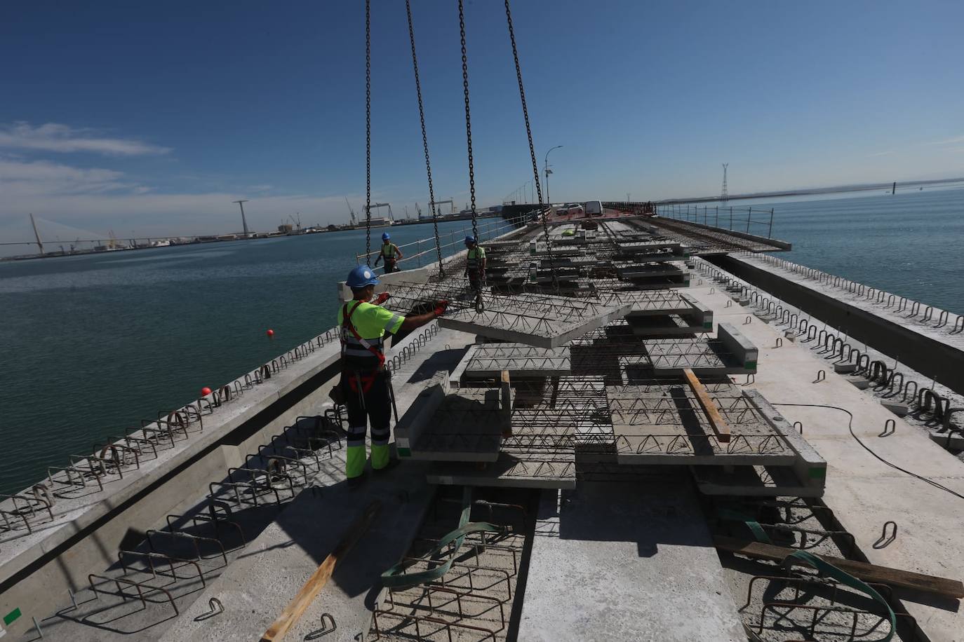 Evolución de la obra del puente Carranza