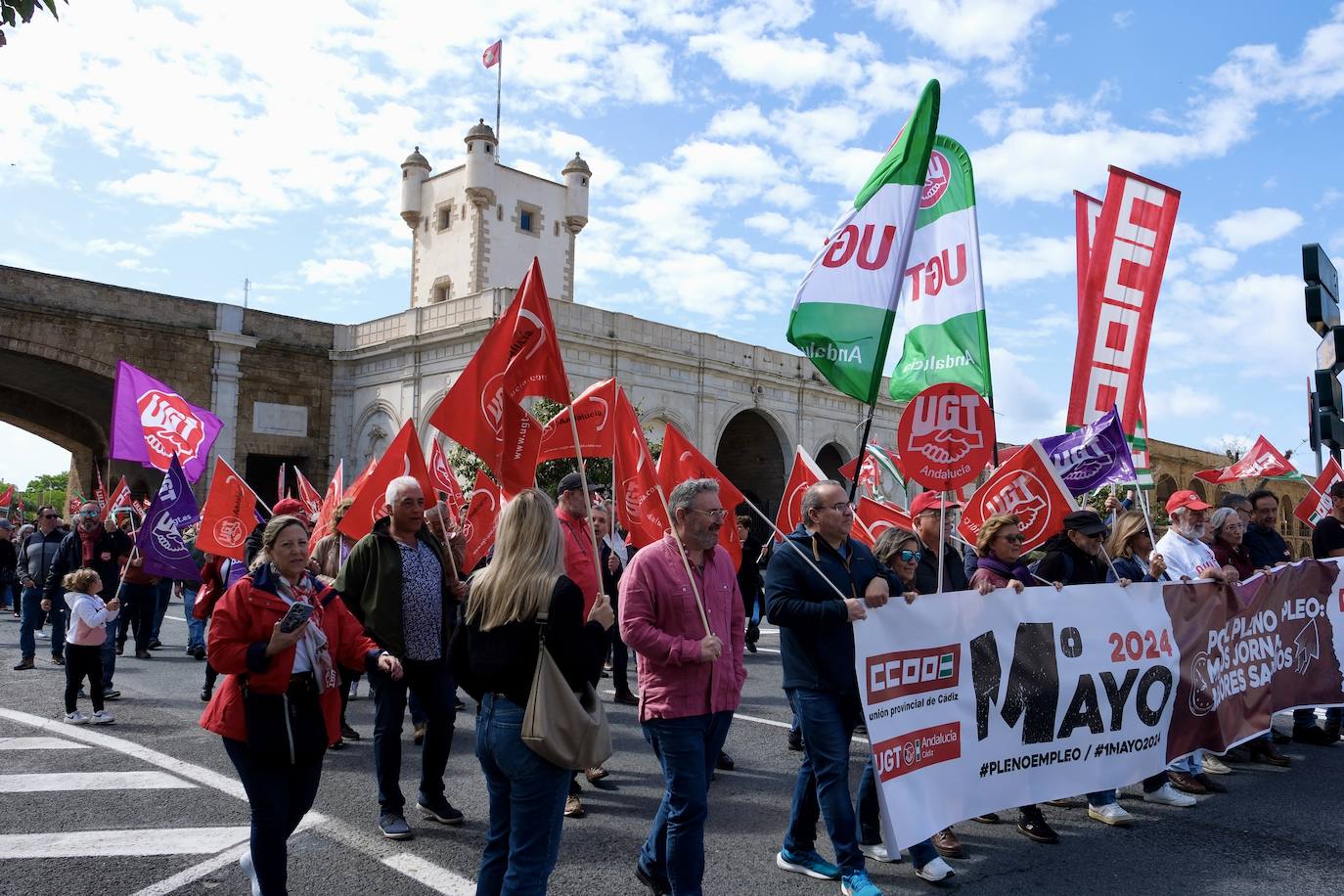 Fotos: Manifestación del 1 de mayo en Cádiz