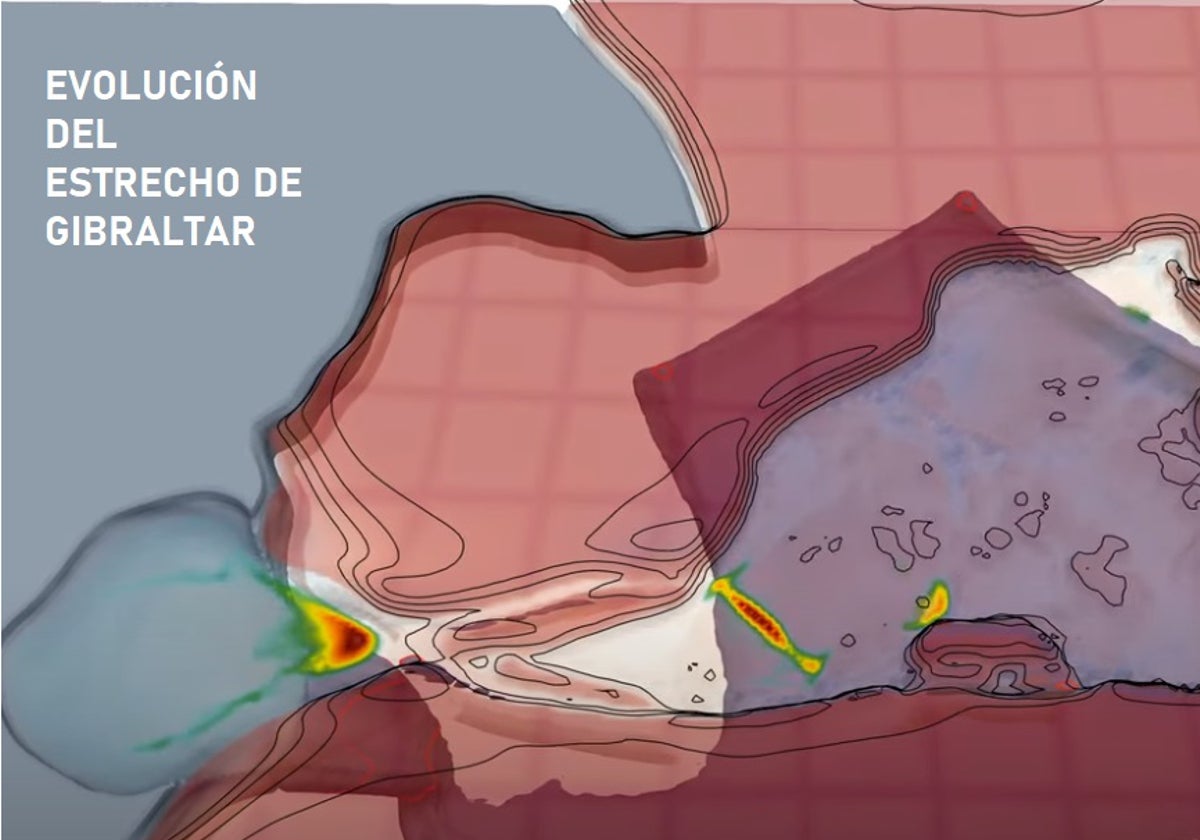 Captura de pantalla del vídeo explicativo de 'Evolution of the Western Mediterranean'