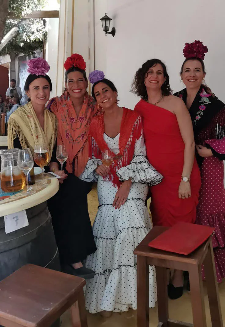 Marta Sánchez-Briñas, Fátima García del Salto, Pepita Viel, Catalina Cortines y Lucía de los Reyes