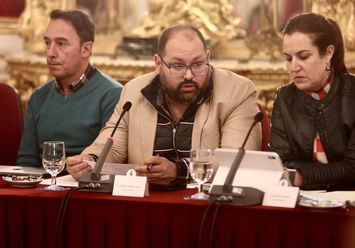 Javier Bello en el pleno de Diputación