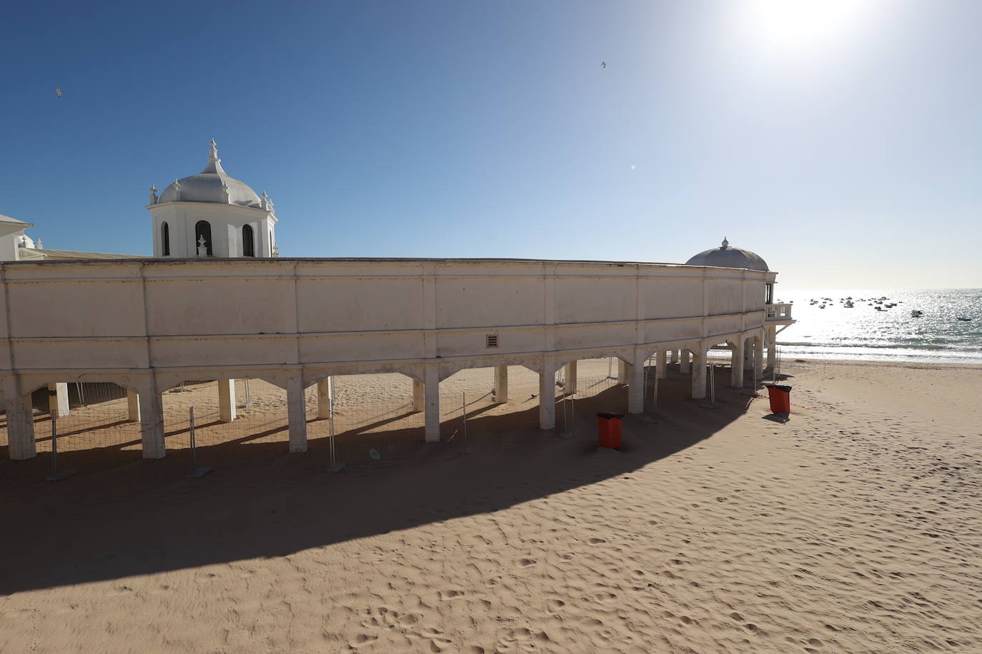 Fotos: Arrancan las obras de reparación en la sede del Centro de Arqueología Subacuática en La Caleta