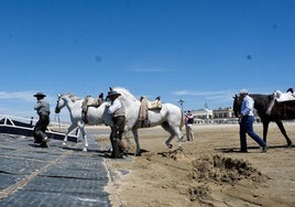 Así ha sido la llegada de las hermandades del Rocío de Cádiz a Bajo de Guía