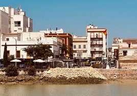 Se retoman las obras de la nueva pasarela peatonal del Guadalete en El Puerto