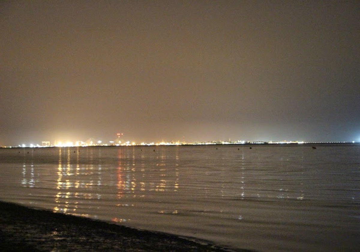 Contaminación lumínica en la Bahía de Cádiz