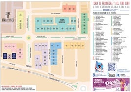 El plano de la Feria de El Puerto, con todas las casetas