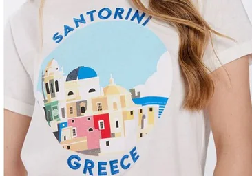 Una camiseta polémica: «¿Cómo que Santorini, Grecia? Esa es la Catedral de Cádiz»
