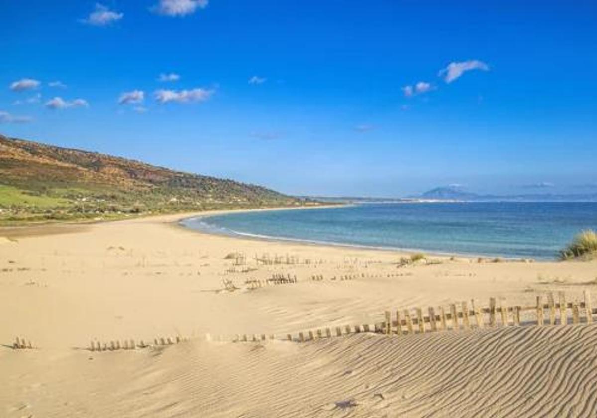 Imagen de la playa de Valdevaqueros en Tarifa