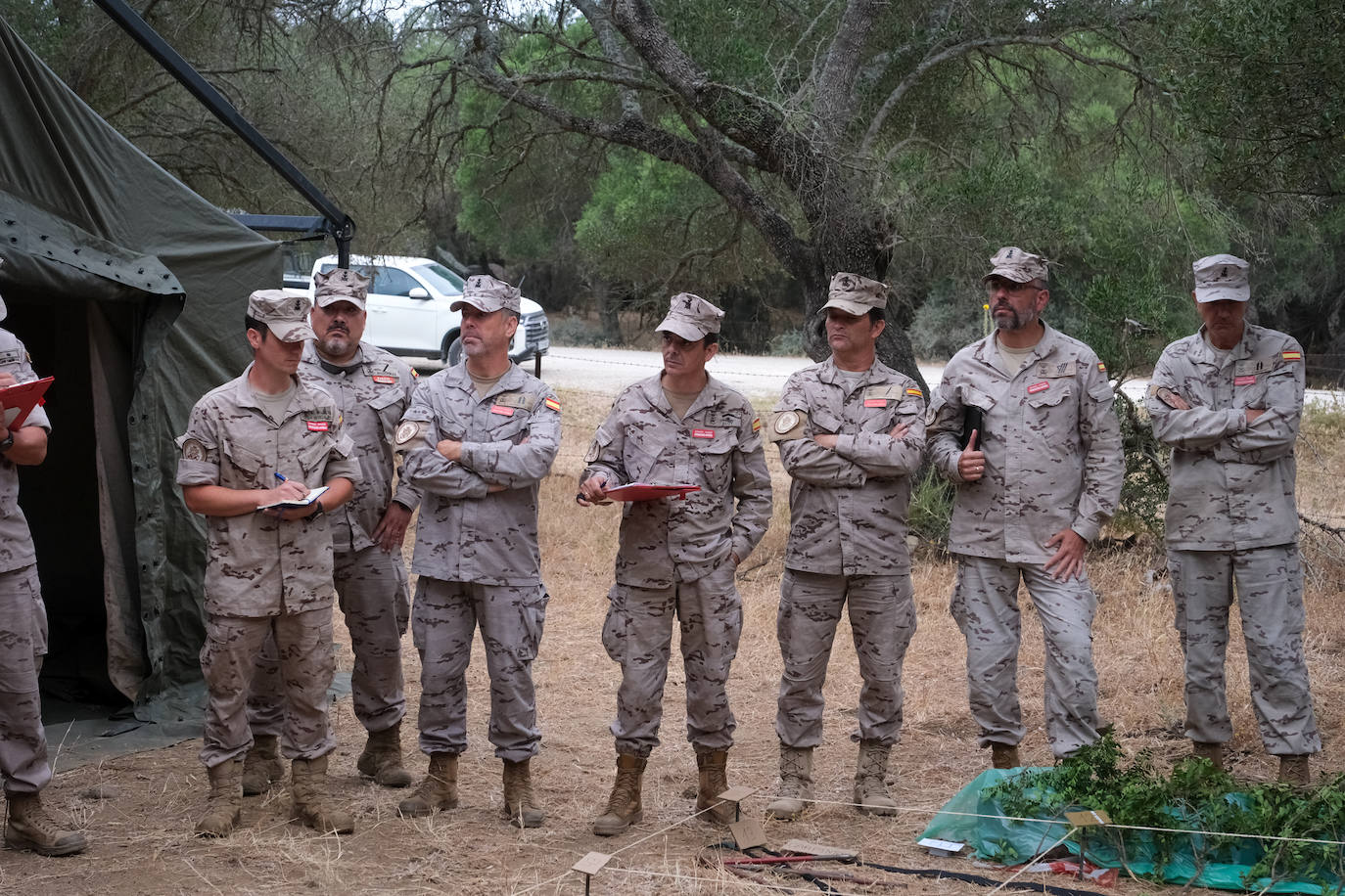 Fotos: Adiestramiento en El Retín para defender la frontera de Rumanía y Ucrania