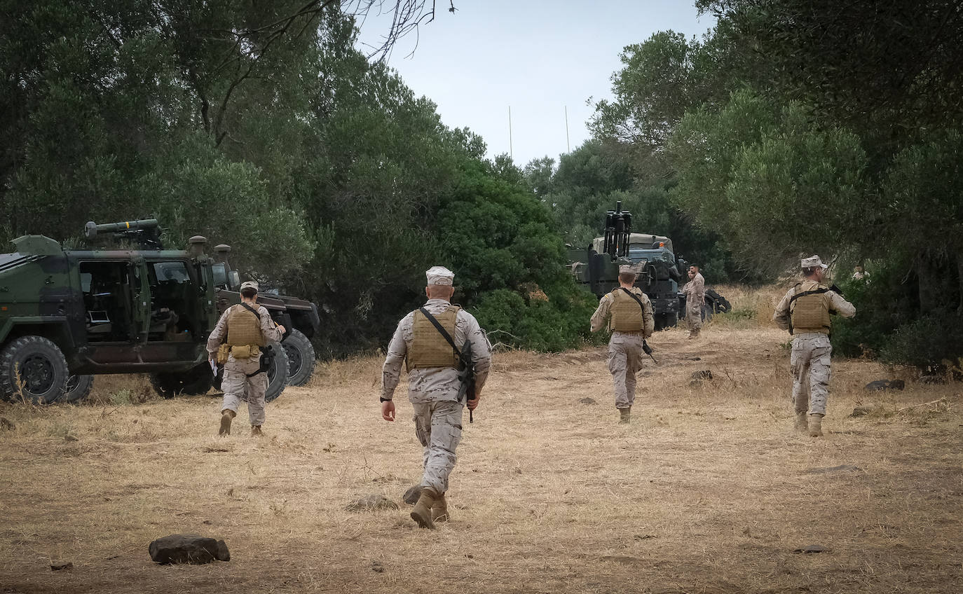 Fotos: Adiestramiento en El Retín para defender la frontera de Rumanía y Ucrania