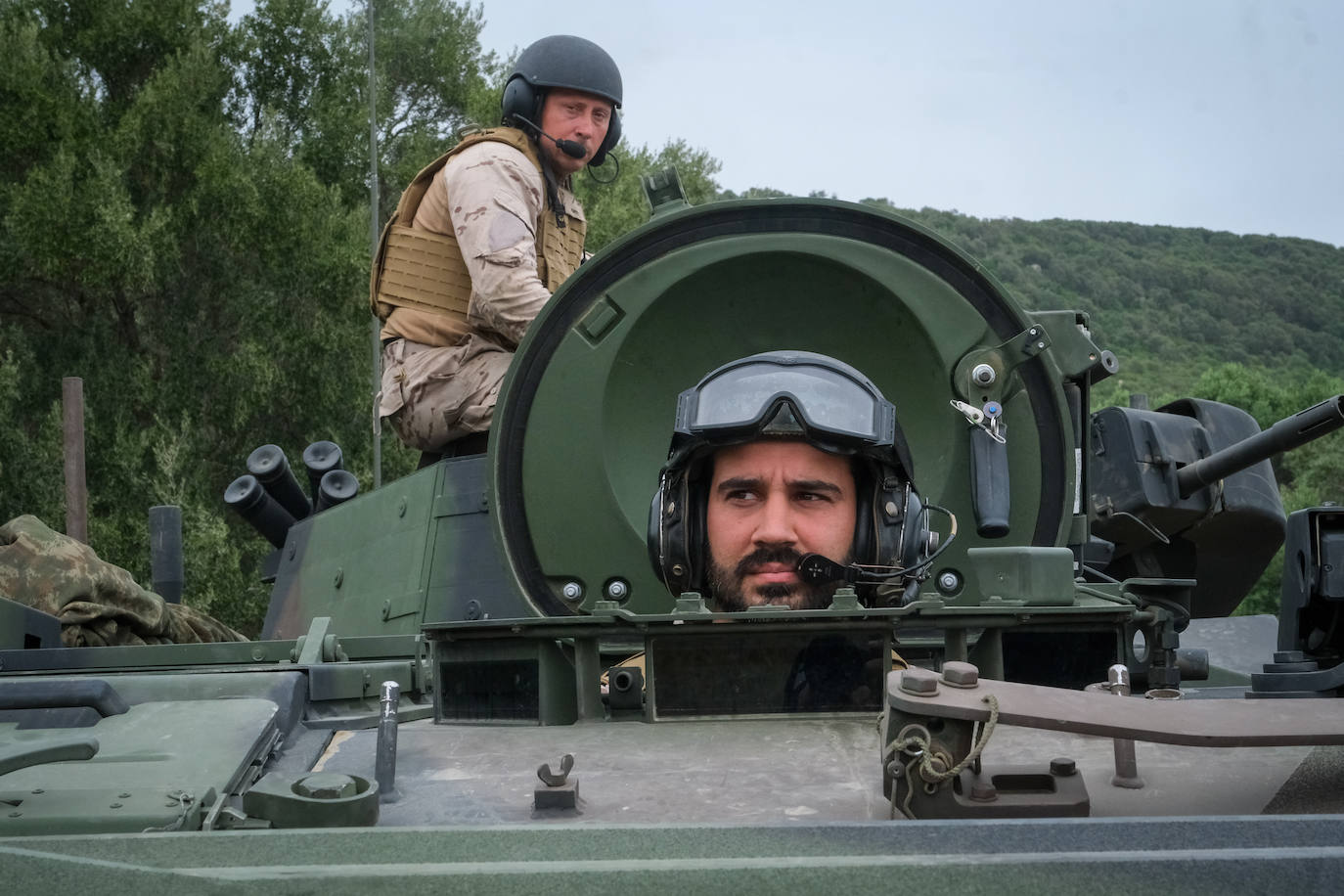 Fotos: Adiestramiento en El Retín para defender la frontera de Rumanía y Ucrania