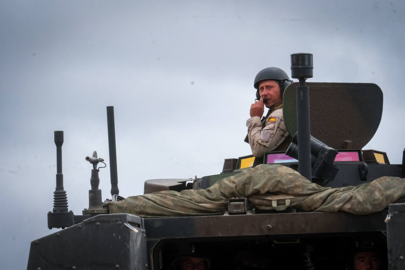 Fotos: Adiestramiento en El Retín para defender la frontera de Rumanía y Ucrania