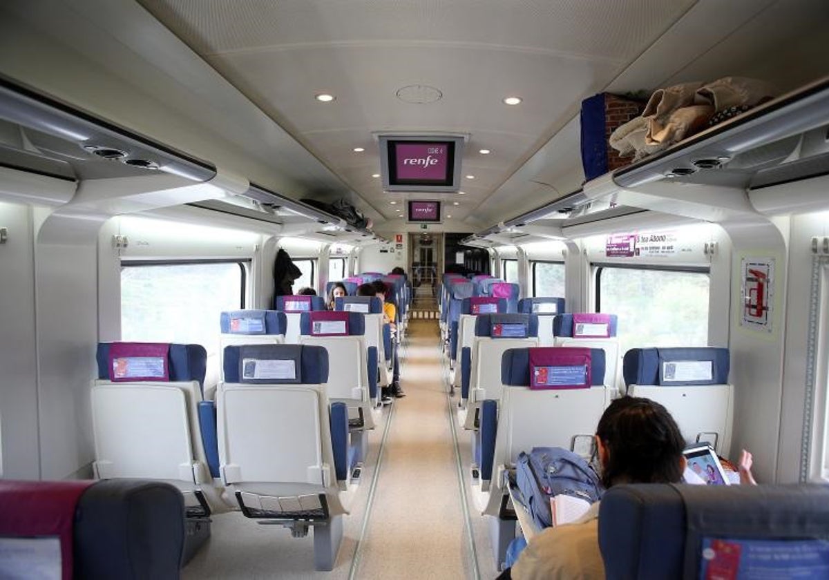 Imagen del interior de un tren.