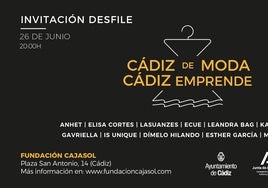 Desfile de moda dentro de la jornada 'Cádiz de moda, Cádiz emprende'