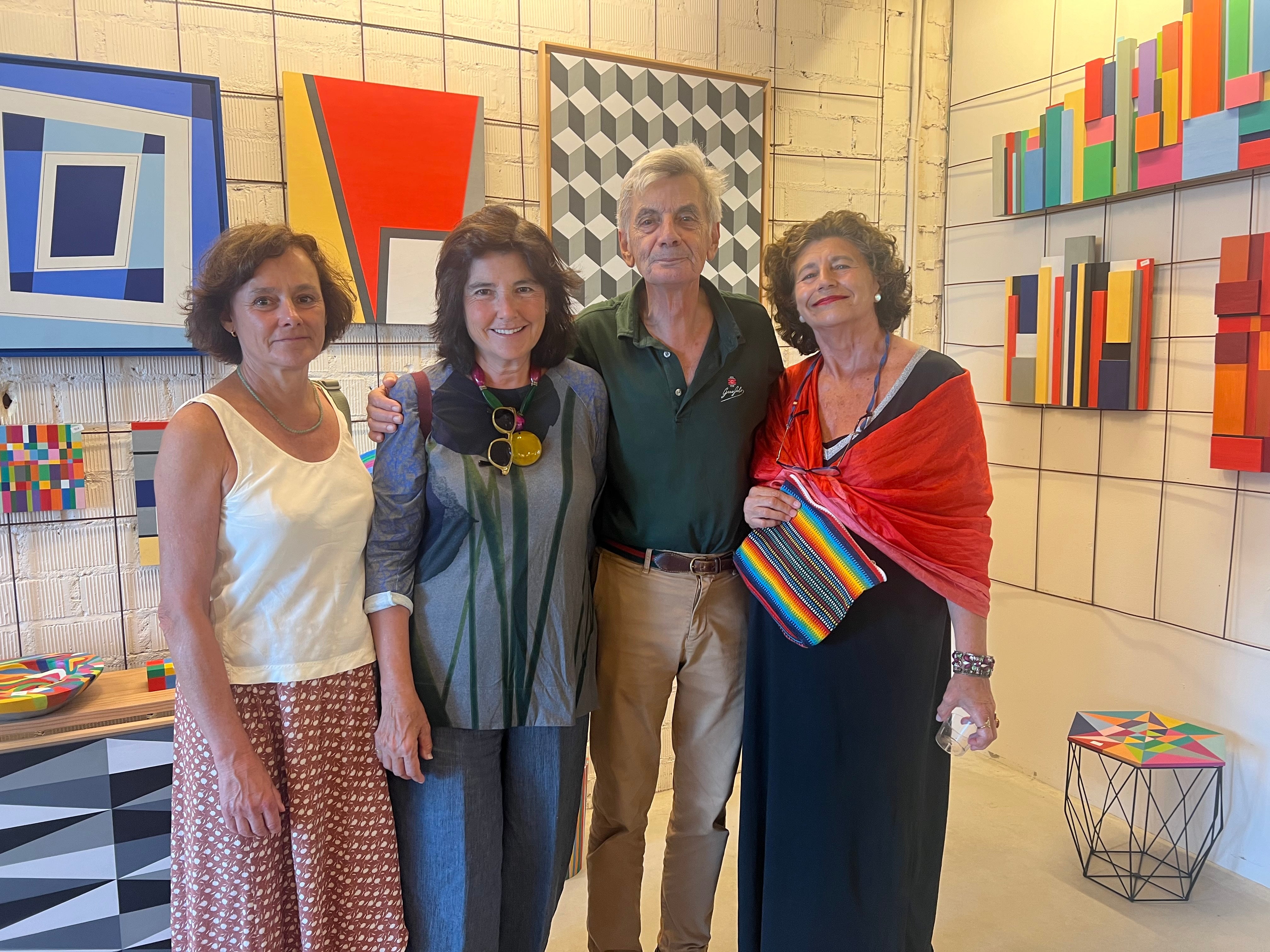 Isabel Borrero, Cristina Borrero Jhonny Domínguez y May Amian.