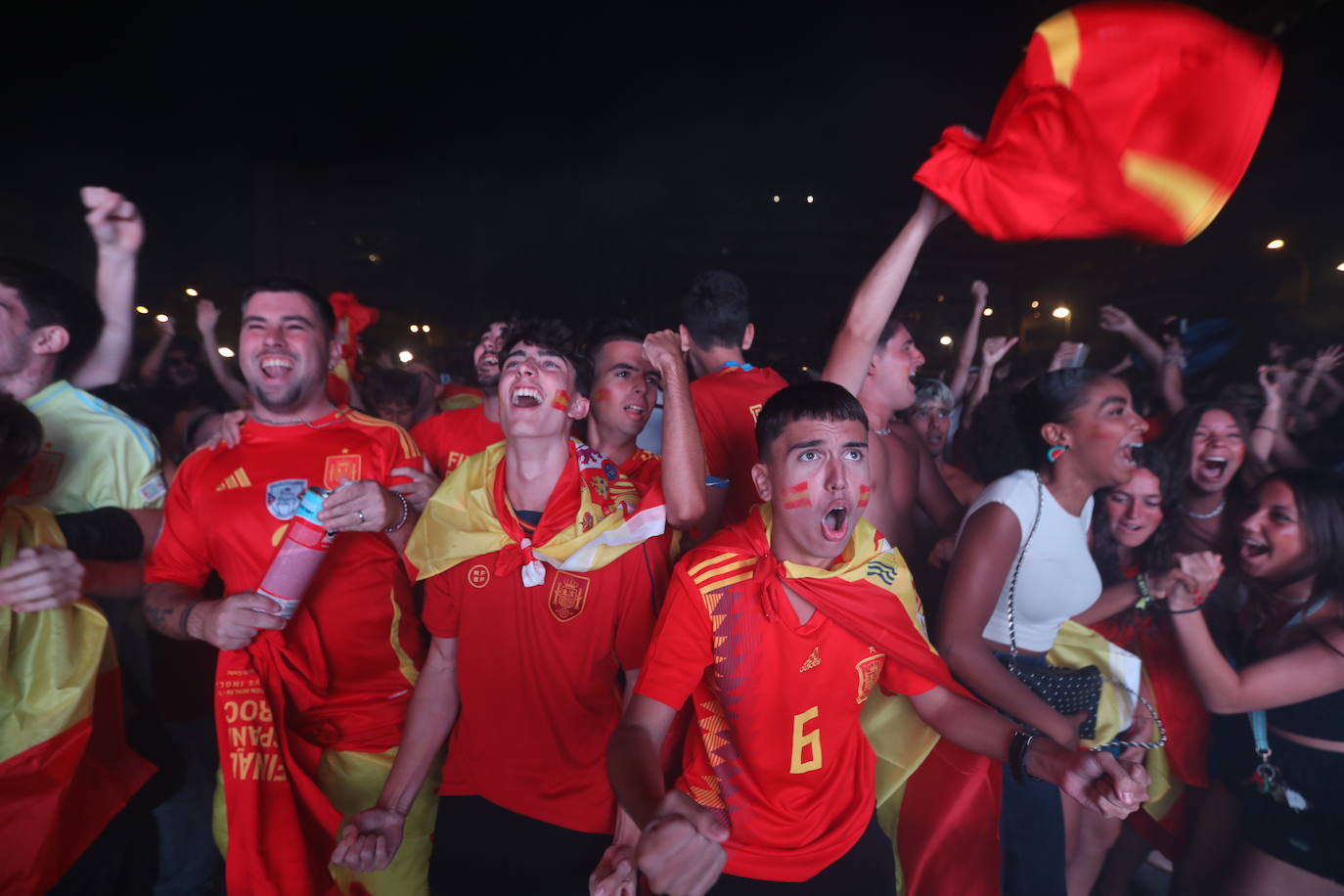 Fotos: Cádiz y La Roja, un solo corazón en la final de la Eurocopa 2024