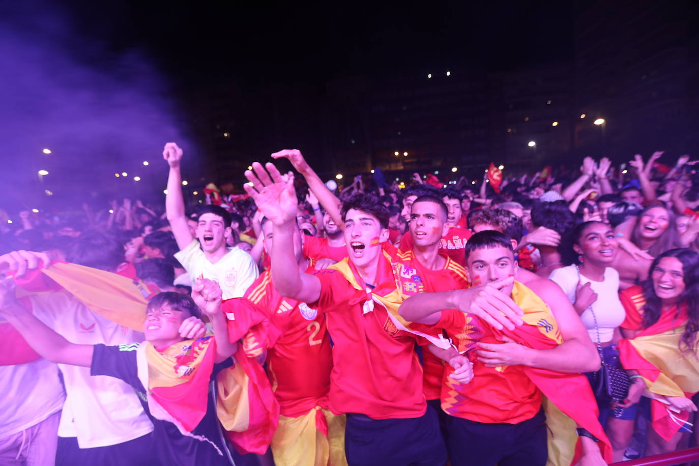 Fotos: Cádiz y La Roja, un solo corazón en la final de la Eurocopa 2024