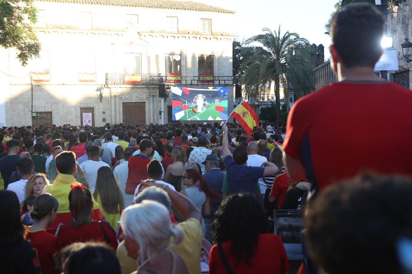 FOTOS: Los aficionados portuense se emocionan con el partido de España en la Eurocopa