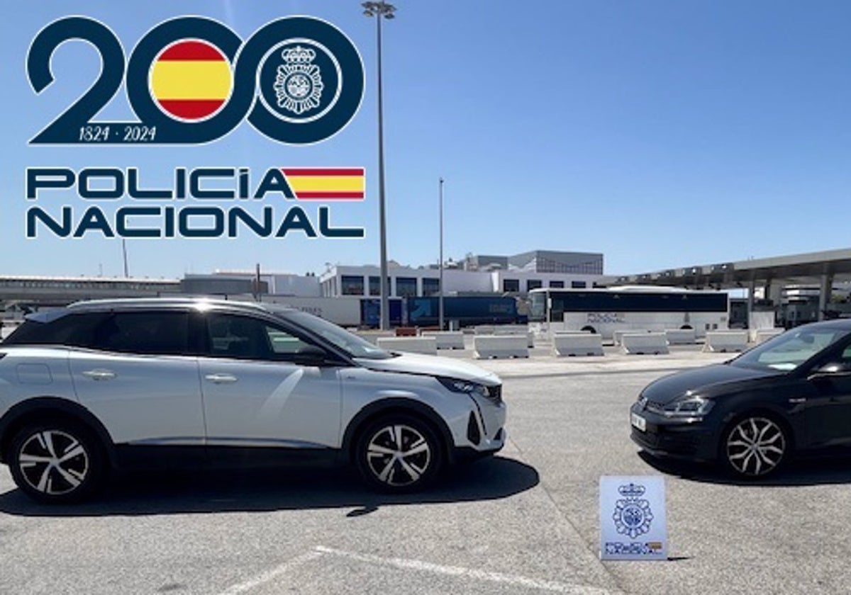 Coches robados en el puerto de Algeciras