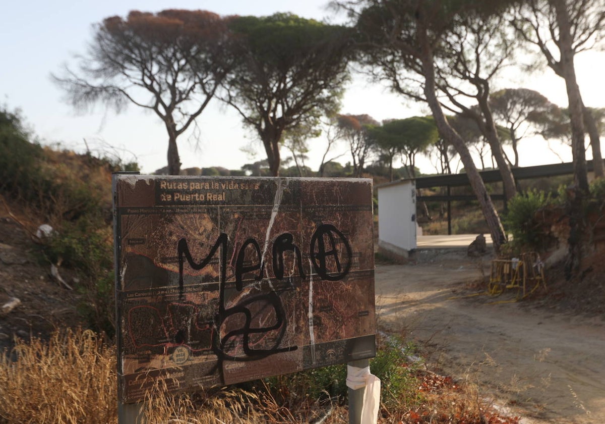 Entrada al parque de Las Canteras