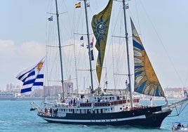 El 'Capitán Miranda', buque escuela de Uruguay, recalará en Cádiz este lunes con jornada de puertas abiertas