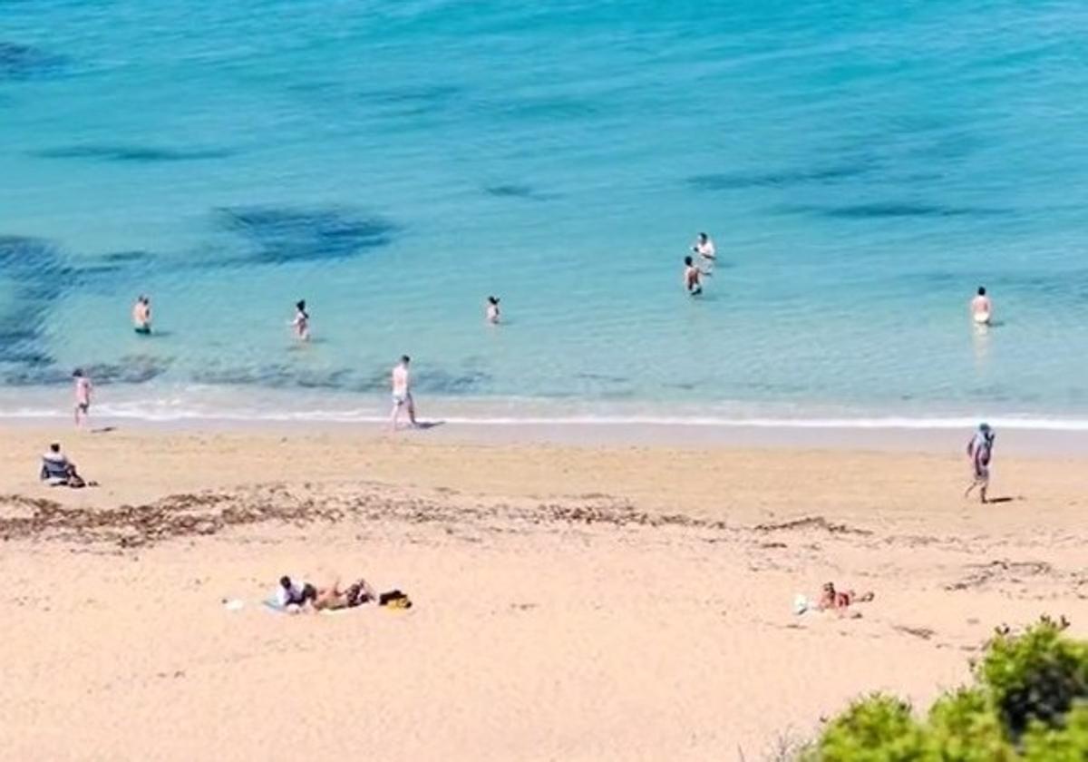 Imagen de la Playa de loa Alemanes, en Cádiz