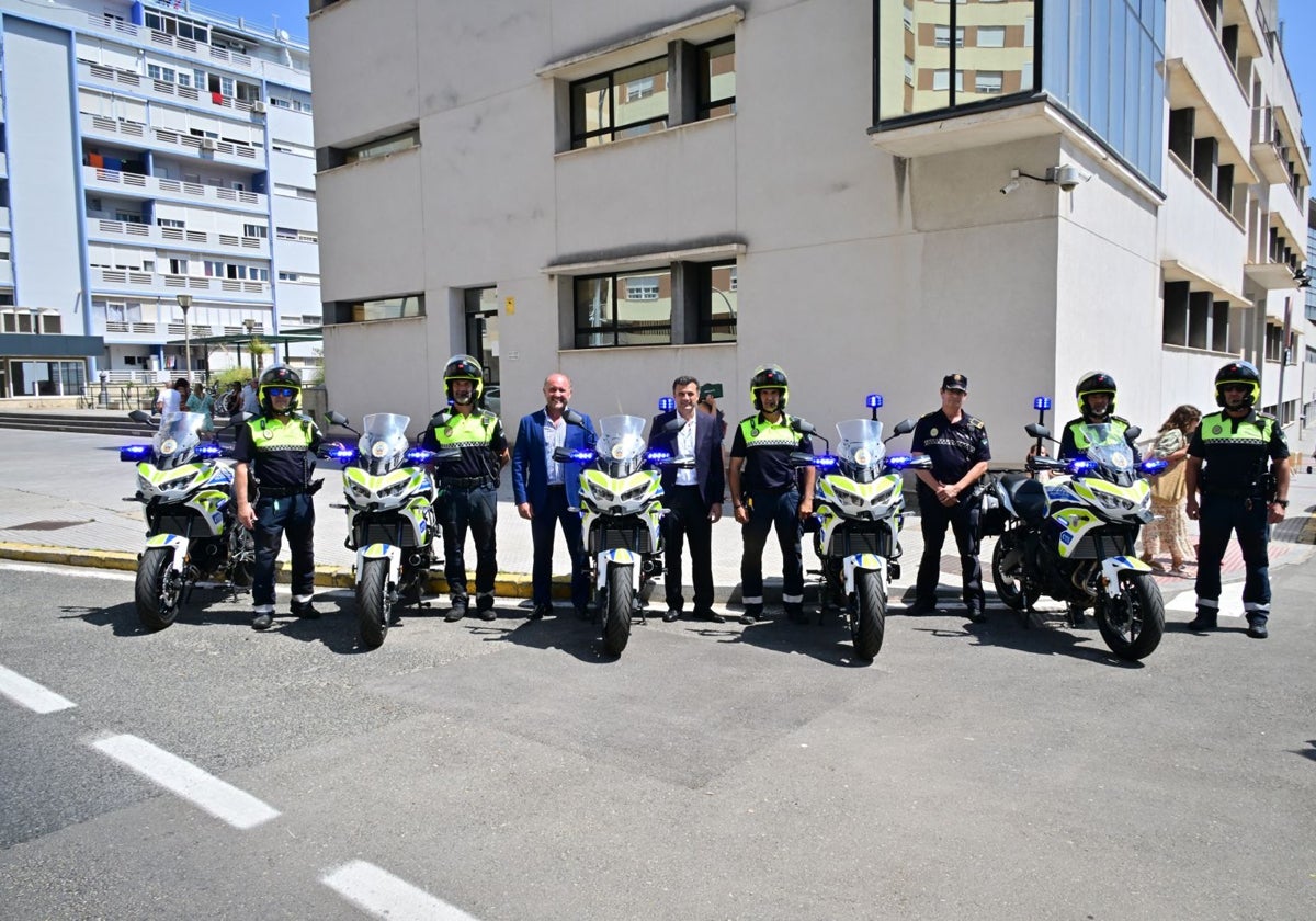 La Policía Local de Cádiz cuenta con cinco nuevas motocicletas.