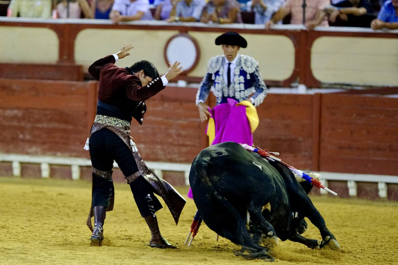 Oreja para Cartagena y Ventura ante un encastado encierro de Guiomar Cortés de Moura en El Puerto