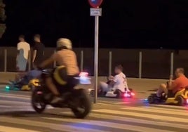 Cádiz no deja de sorprender: karts Lamborghini por el Paseo Marítimo