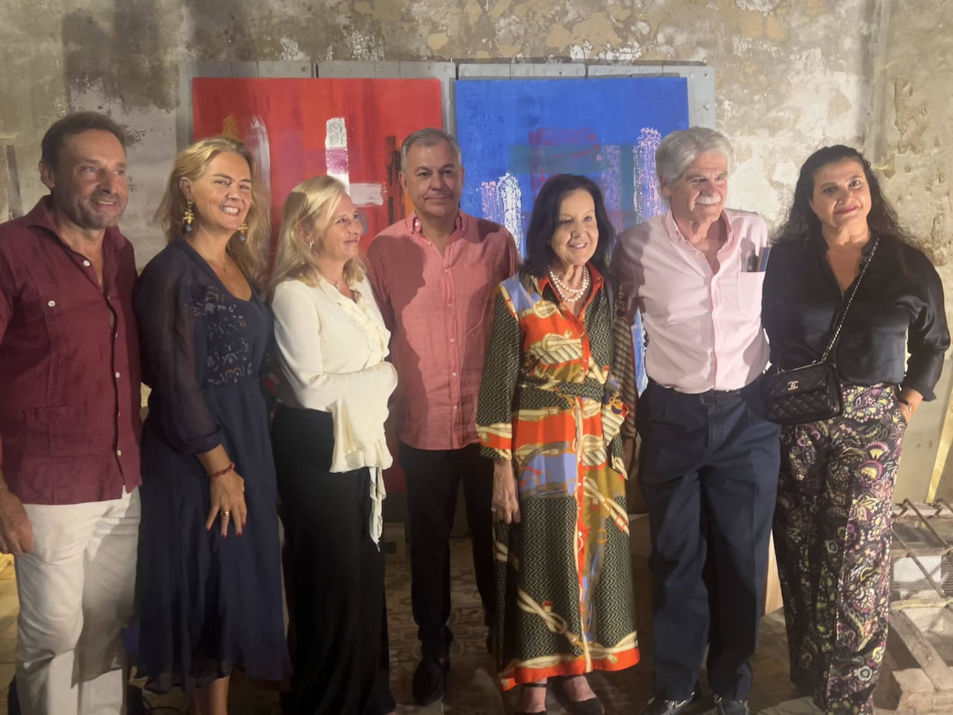 Honorio Aguilar, Sol Cruz-Guzmán, Almudena de Arteaga, José Luis Sanz, Clelia Muchetti y Alfonso Dastis