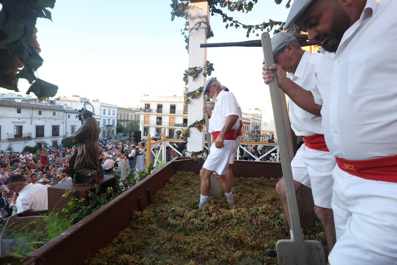 Fotos: Así ha sido la ceremonia de la Pisa de la Uva en el Reducto de la Catedral de Jerez