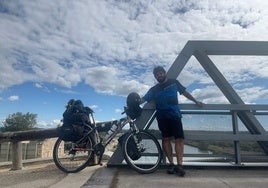 Cádiz-Atenas en bicicleta: el reto del chiclanero Germán Martínez