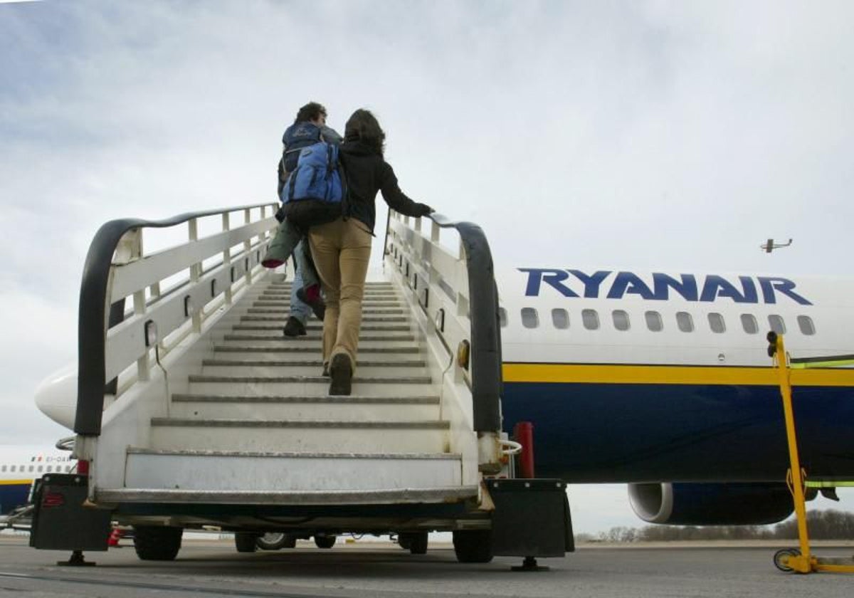 Ryanair, en el aeropuerto de Jerez.