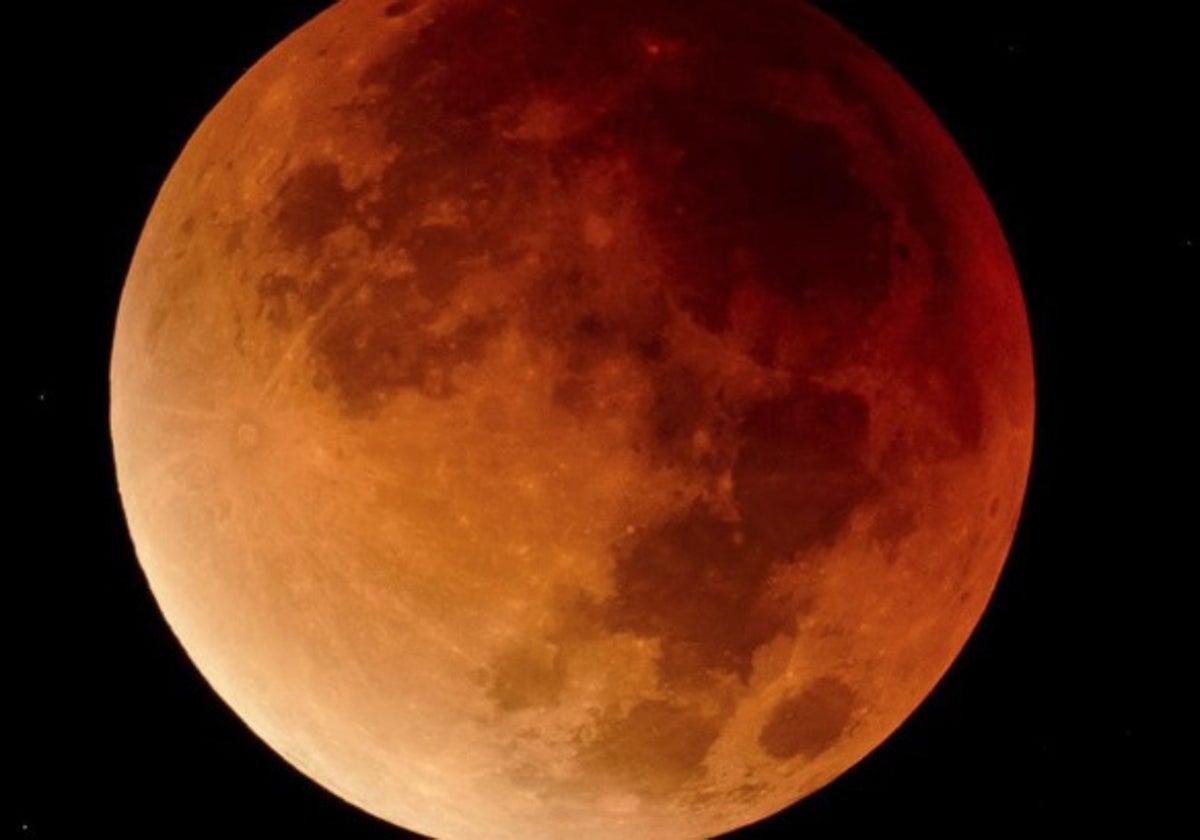 El eclipse lunar será visible en buena parte del país.