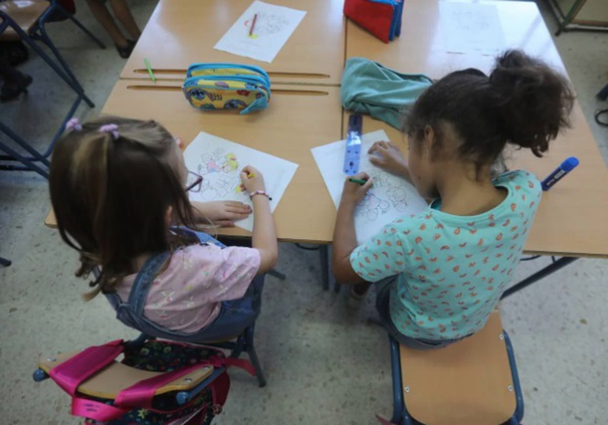 Vuelta al cole de los niños gaditanos.