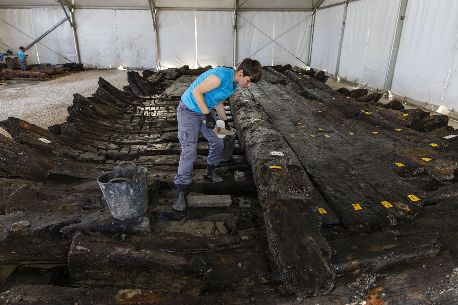 Fotos: así se ve parte del galeón del siglo XVII hundido en aguas de Cádiz