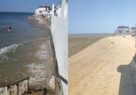 Así cambia la costa de Sanlúcar y Chipiona cuando hay pleamar y bajamar: «Esto sólo pasa en Cádiz»