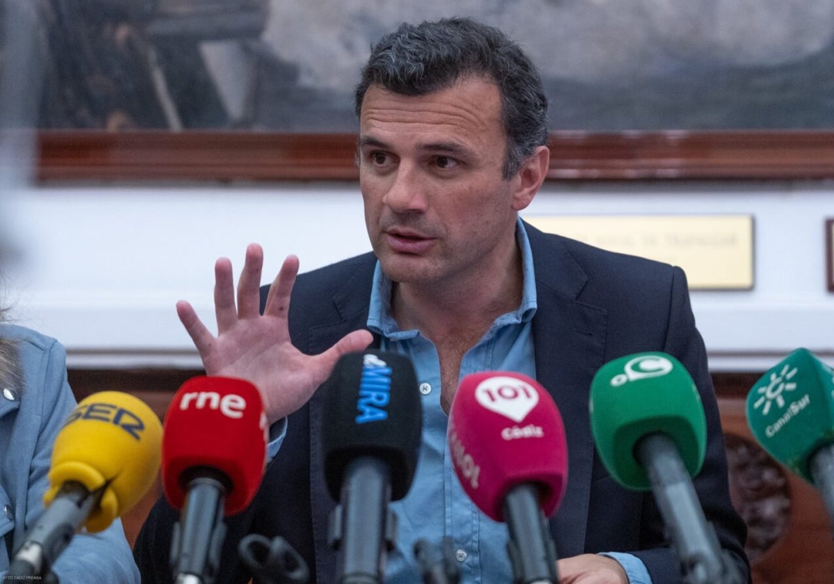 Bruno García, durante una rueda de prensa