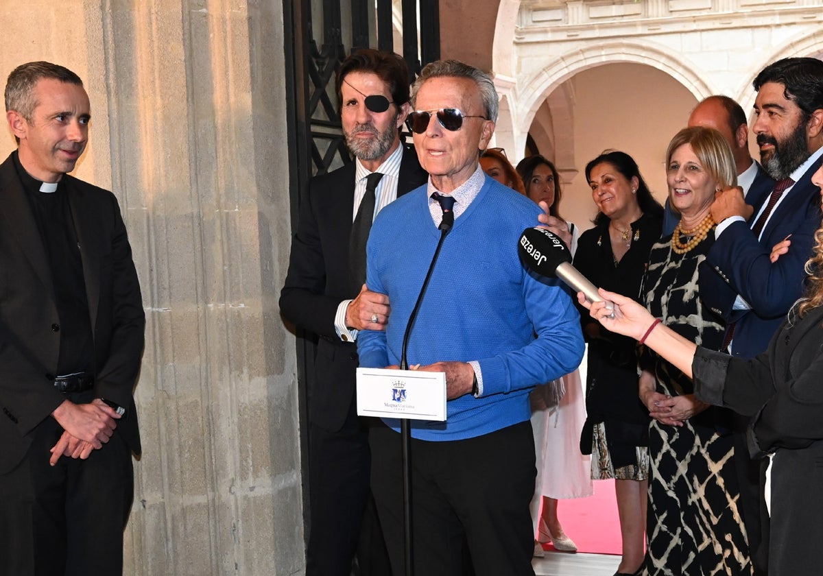 José Ortega Cano, en la inauguración de la exposición este jueves en Jerez.