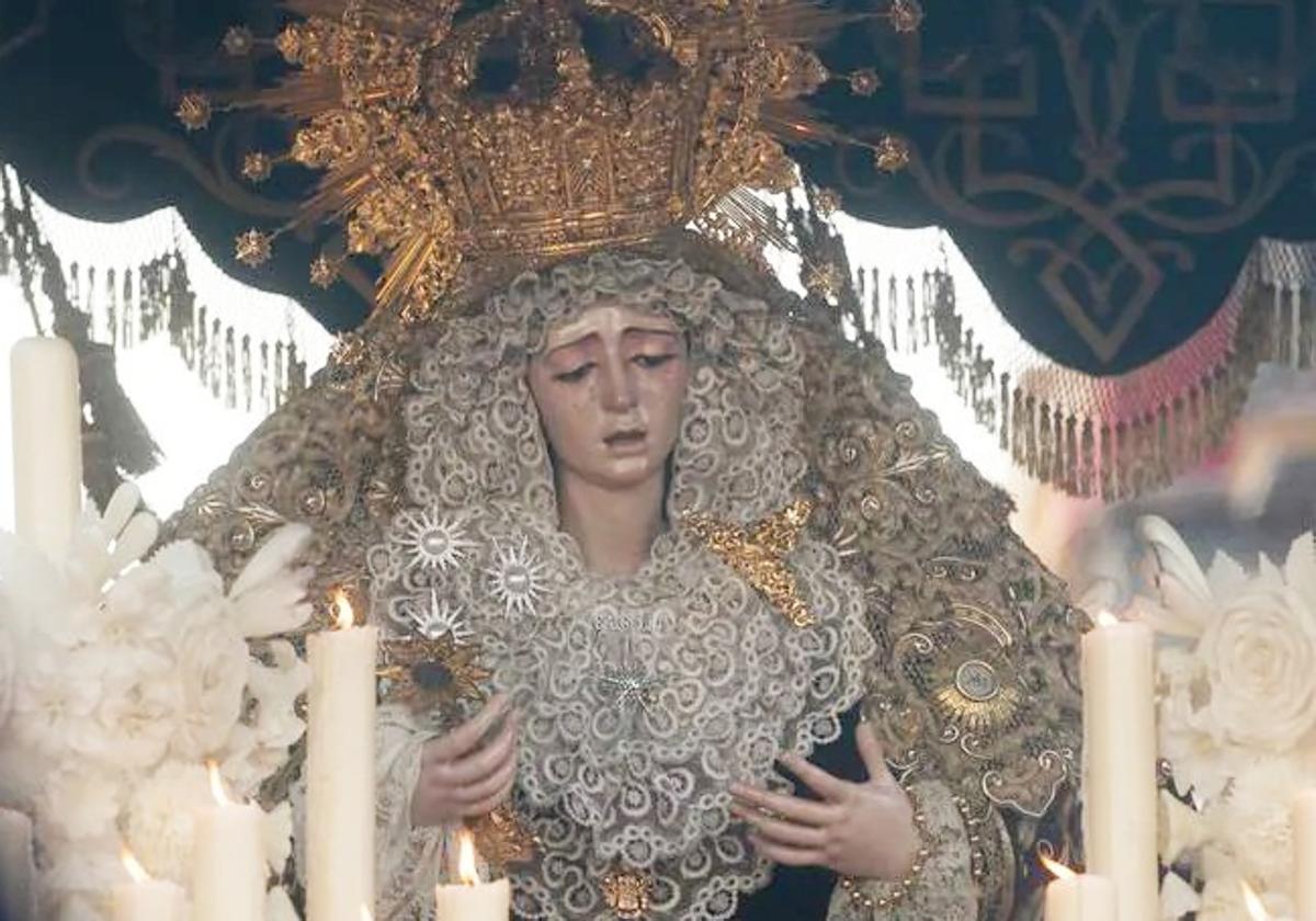 La Virgen de la Estrella durante la Semana Santa de 2023