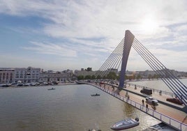 Así sería el puente entre Valdelagrana y el centro de El Puerto