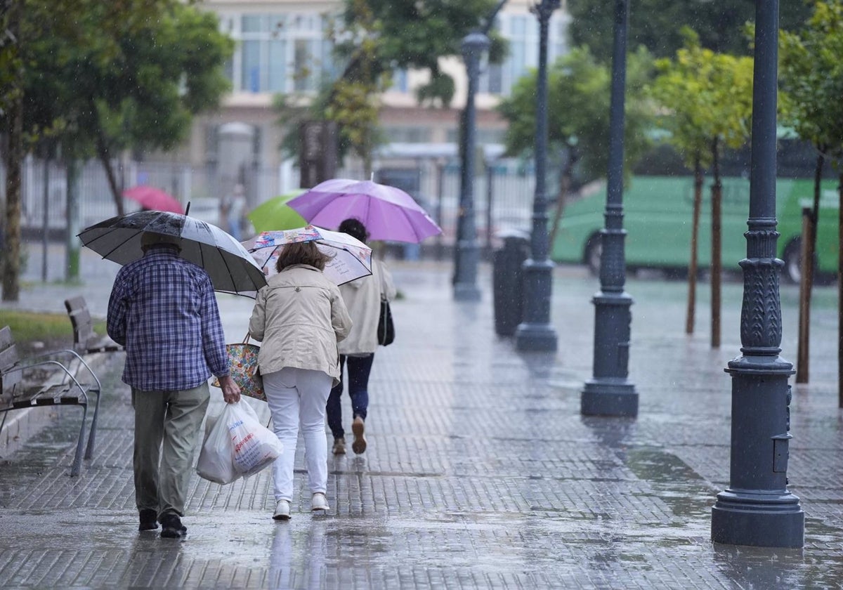 Temporal en Cádiz.